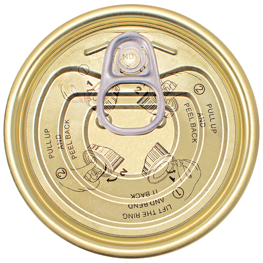 EOE 300 Easy Open End - 73mm Tinplate Can End for Food and Dairy Packaging